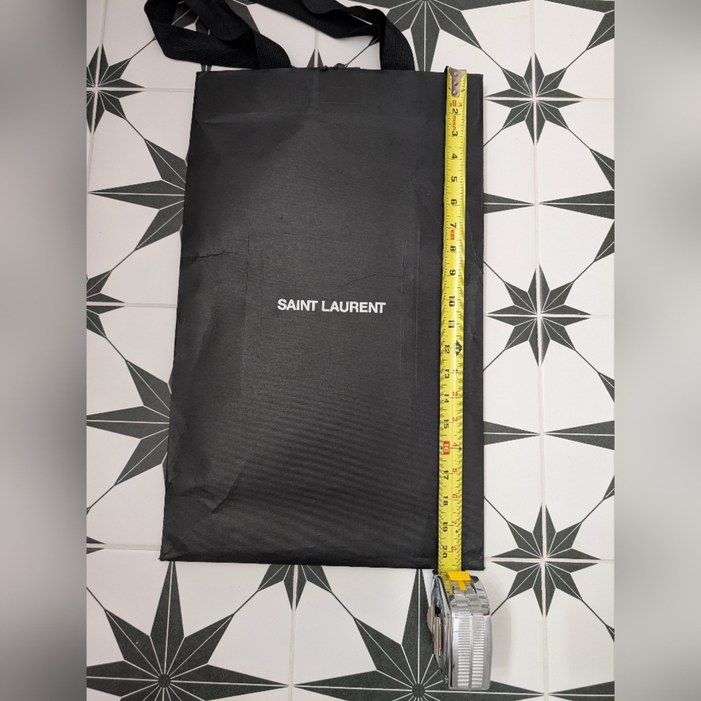Saint Laurent Black Gift Box With Dust Bag And Branded Shopping Bag - Picture 3 of 16